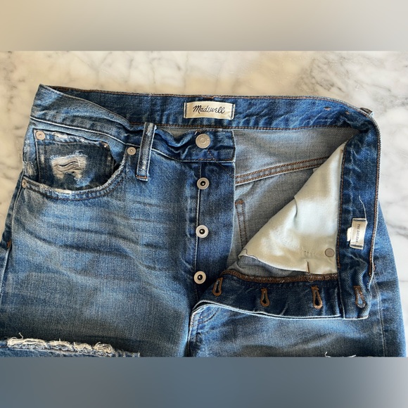 Madewell Distressed Dad Jean - Size 27 - Picture 8 of 10